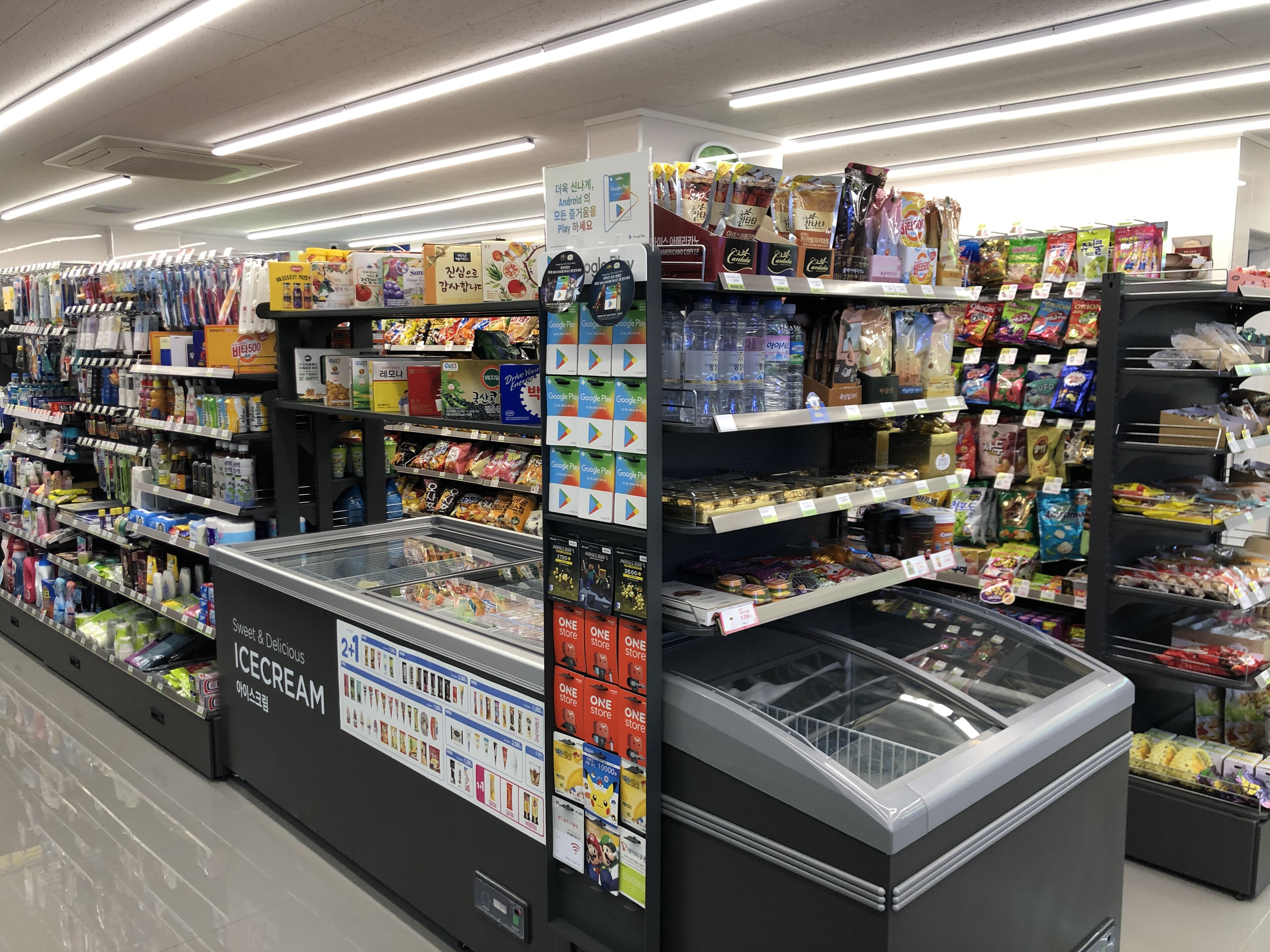A CU convenience store in Wonju, Korea