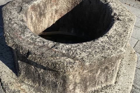 An old octagonal stone well in Gyeongju